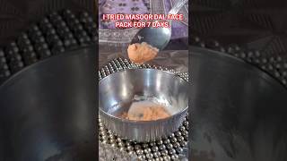 Masoor dal face pack #facepack #masoordal #rosewater #raw #milk #shorts