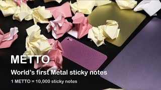 METTO - The world's first metal sticky notes by Best Crowdfunding Campaigns 5 views 14 hours ago 1 minute, 38 seconds