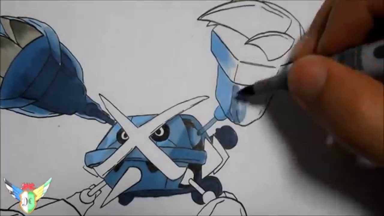 Copic Speed Draw Mega Metagross メガメタグロス Youtube