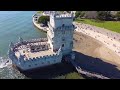 Belém Tower - Lisbon, Portugal - Drone Footage