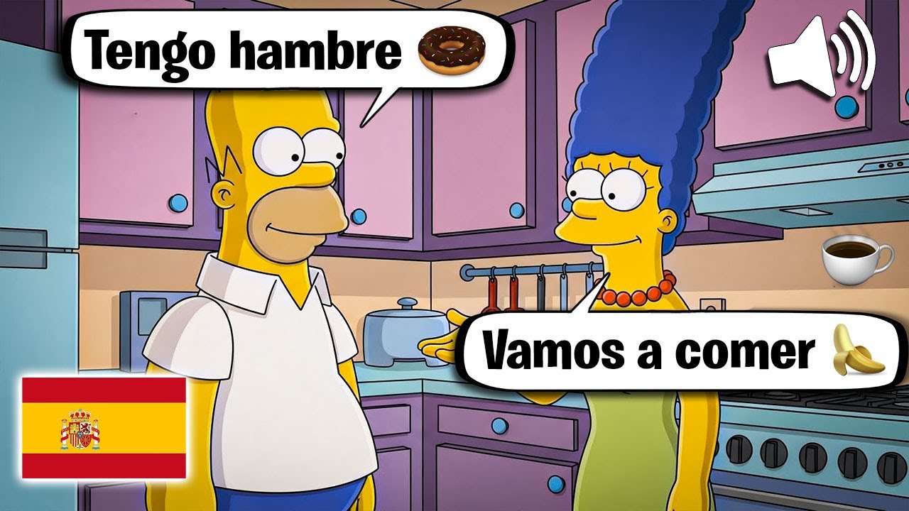 Learn Spanish with The Simpsons | 12 Real-Life Conversations for Beginners