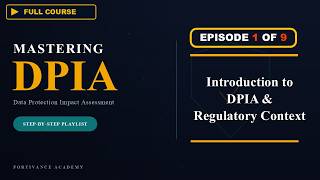 Ep1 DPIA Prep Series DPIA Fundamentals Regulatory Context Penalties for Non-Compliance