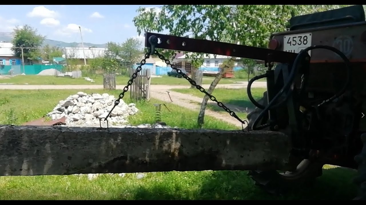 Самодельный подъемник грузов на Т 25 - YouTube