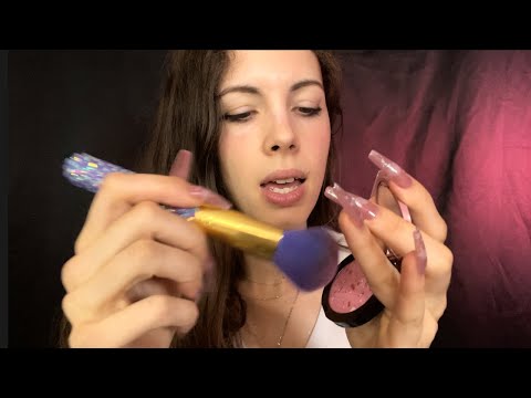 ASMR Fast Doing Your Makeup (Sending Tingles Down Your Back)