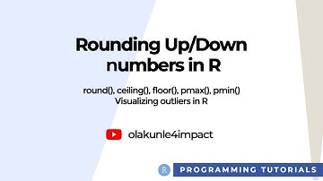 Rounding up and down numbers in R #olakunle4impact #approximations