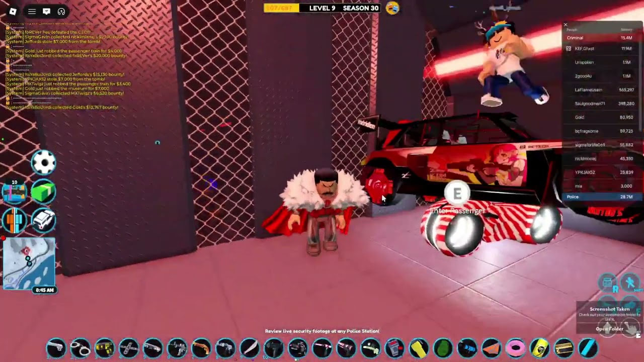Арест игрока с высокой наградой, играющего за Великого Регента Трэгга в Roblox Jailbreak (часть 4)