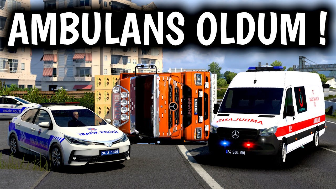 KAMYON KAZASI | AMBULANS OLDUM ETS 2 MP MOD