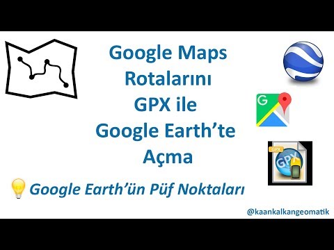 Google Maps Rotalarını GPX, KML ve Google Earth&rsquo;e aktarma