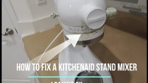 How To Fix A Kitchenaid Leaking Oil  |  Replace the Grease in a KitchenAid Mixer.