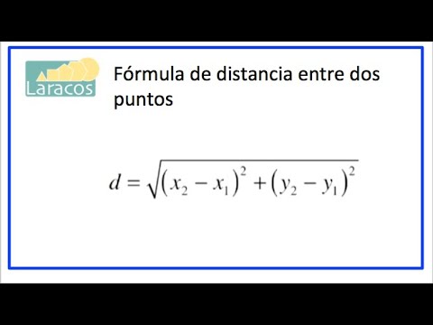 Formula de distancia entre dos puntos - YouTube