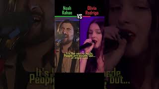 NOAH KAHAN vs OLIVIA RODRIGO - lacy - #shorts #versus #music