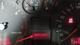 Audi A4 B5 reset service info/ reset inspection