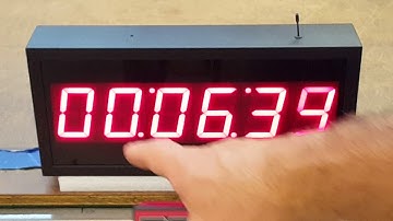 Conference, Broadcast, Wireless RF Remote Controlled Timer Clock for Precise Scheduling - DC-256UTW