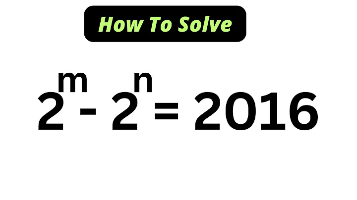 Math Olympiad | How To Solve For m and n In This Problem | Best Trick