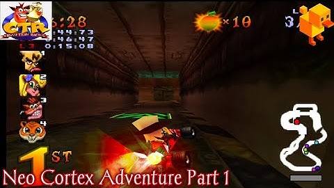 Crash Team Racing (Duckstation) - Neo Cortex Adventure mode Part 1. #Epsxe #CTR #duckstation