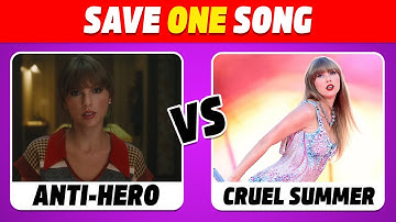 Save One Song of Taylor Swift | pick one kick one song quiz | Taylor Swift Songs Quiz 2025