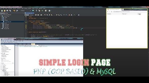 Simple Login Using PHP OOP BASED, HMTL, AJAX and MYSQL. (MVC FRAMEWORK)