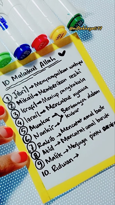 10 malaikat Allah yang wajib kita ketahui