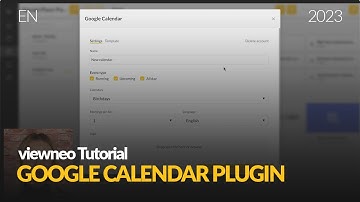 How-To: Show agenda & appointments in viewneo | Google Calendar Plugin