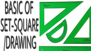 Basic Use Of Set Square (Video 2) By Surender Sharma