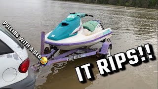 96’ Seadoo GTS hits the lake after sitting for 15 years!