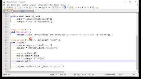 Python GAE ndb example