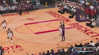 NBA 2K24 Gameplay (PS5) 11 Rockets vs 11 Lakers Hall of Fame Difficulty