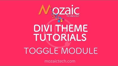Divi Visual Builder Tutorial - Toggle Module