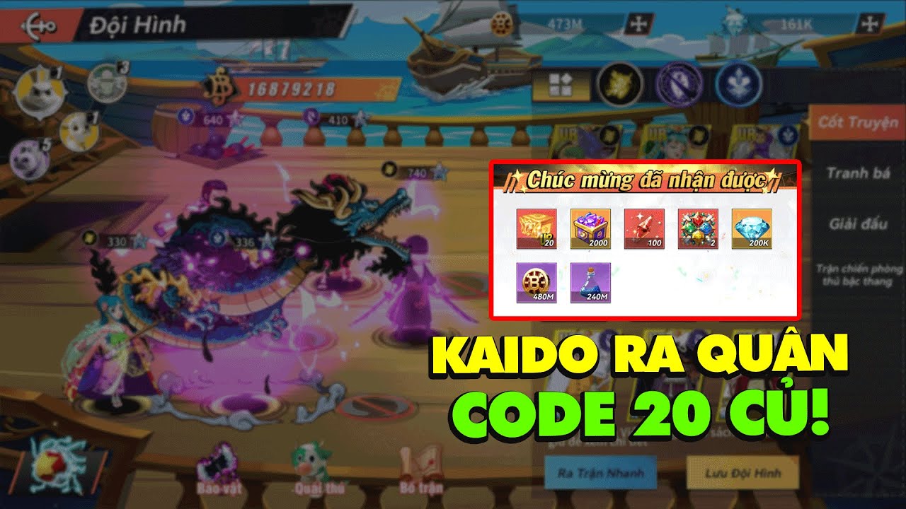 SIÊU CẤP TRÂU BÒ: KAIDO LÊN SÀN - NHẬN CODE KHỦNG - WIN PVP 24M LC DỄ DÀNG | HUYỀN THOẠI GOMU #53