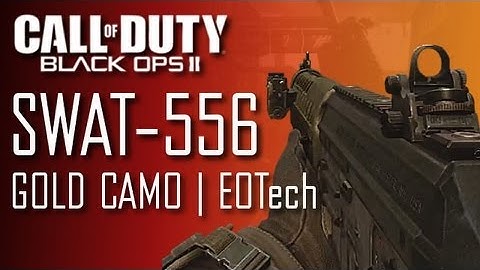 Black Ops 2: SWAT-556 Gold camo | EOTech