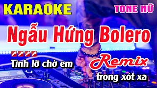 Karaoke Ngẫu Hứng Bolero Remix Tone Nữ Nhạc Sống | Nguyễn Linh
