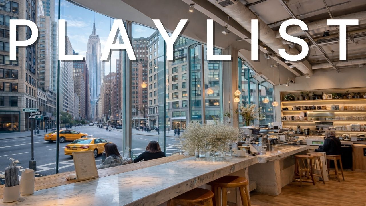 ♡ 지금 이 무드,🗽맨해튼에서 감성커피 한 잔 ☕ | Lo-fi · Groove Pop 🎶 | 매장 · 일 · 공부 BGM 💼📚