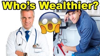 Doctor vs Plumber: Which person is WEALTHIER at Age 42