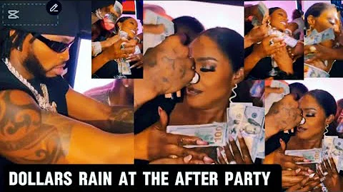 Diamond Platinumz SPRAY Iyabo Ojo BUNDLE Of THOUSANDS Of DOLLARS At The AFTER PARTY WEDDING
