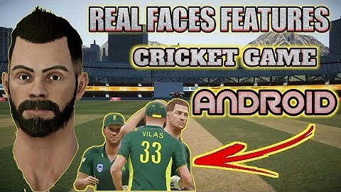 Real faces features cricket game✌ same as don bradman cricket 2017👍amazing graphics 👈 for android
