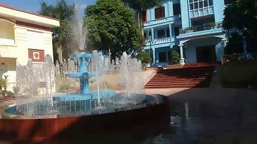 Lắp đặt đài phun nước hình tròn cho huyện ủy Tủa Chùa, Điện Biên