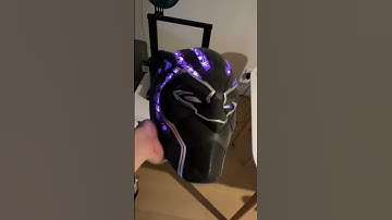 Thumbnail of Glowing 3D Printed Black Panther Helmet | Shorts
