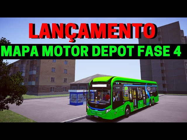 🔴Gameplay Novo Mod Mapa Motor Depot V1.8 Fase 4, Proton Bus Simulator, Mods