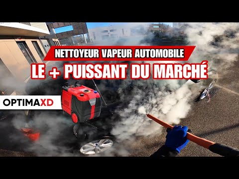 Nettoyeur vapeur le plus puissant du marché - Nettoyage vapeur voiture COMPLET - Optima Steamer XD