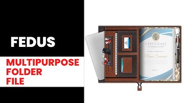 FEDUS Multipurpose Leatherette File Folders