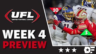 UFL Week 4 Predictions + Rankings