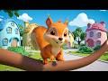 Весёлая детская песенка о прыгающей белочке 🐿️