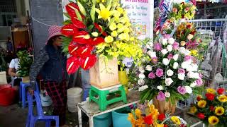 Собираем букет из роз на рынке Сом Мой