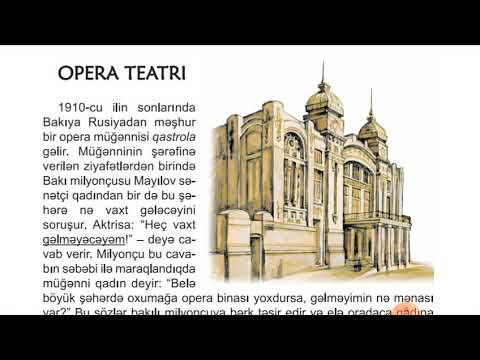 Azərbaycan dili 5 sinif səh 133-134 Opera Teatrı