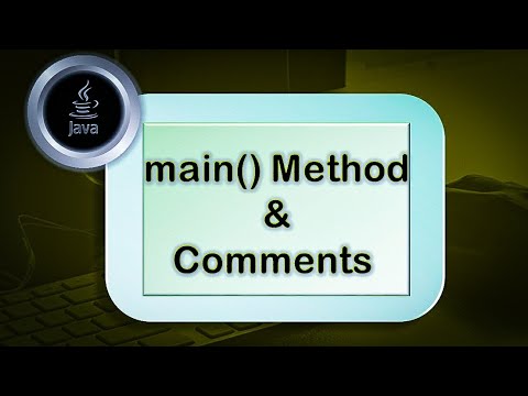 Main Method and Comments in Java || By Easy programming Tutorials - YouTube