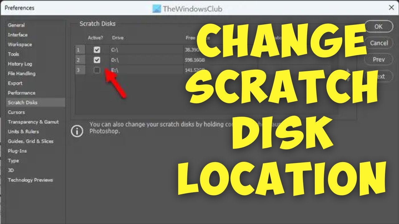 How to change Scratch Disk Location in (2023) YouTube
