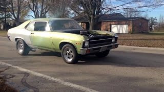 72' Nova project - quick test drive by