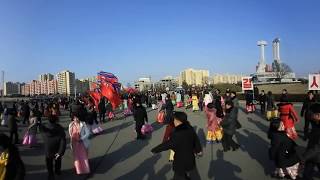 North Korea Mass Dance 360 degree video - Kimjongulia - Day of the Shining Star