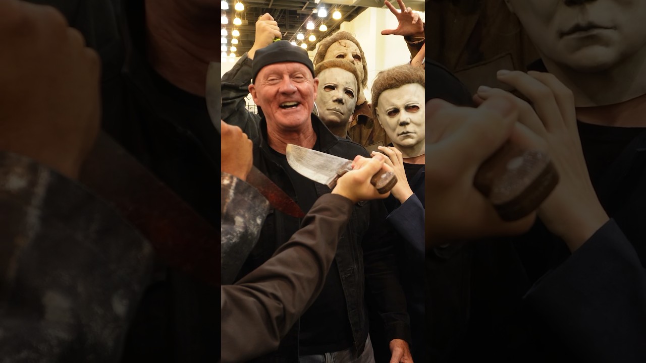 Real Michael Myers surprises us at Halloween 45! 🎃
