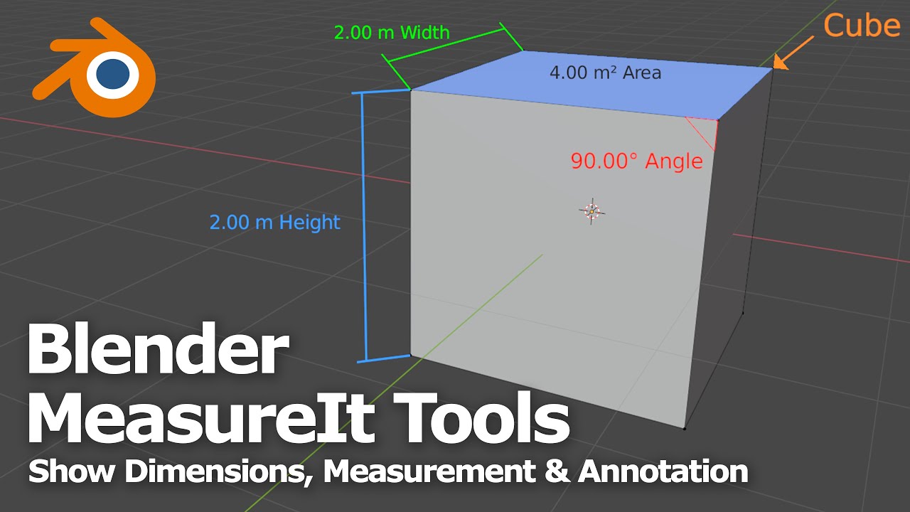 Blender Dimensions Addon, MeasureIt, How to 3D Model and Annotation - YouTube